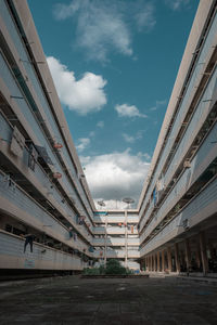 Low angle view of buildings against sky