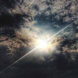 Low angle view of cloudy sky