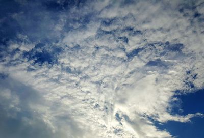 Low angle view of cloudy sky