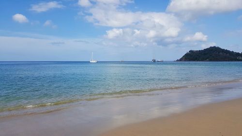 Scenic view of sea against sky