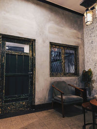 Interior of abandoned house