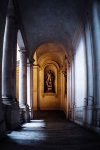 Corridor of historic building