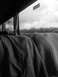 View of train against sky