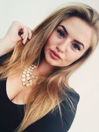 Tilt shot of fashionable young woman