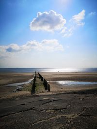 Scenic view of sea against sky