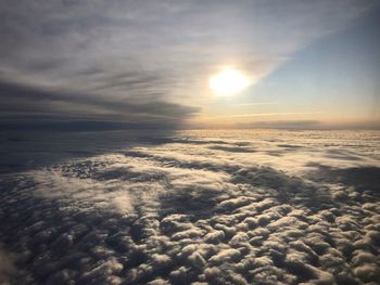 Scenic view of cloudscape against sky during sunset