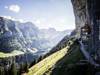 Road passing through mountains