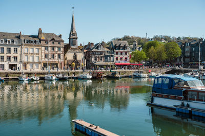 Boats in canal
