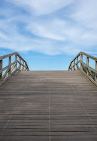 Low angle view of bridge against sky