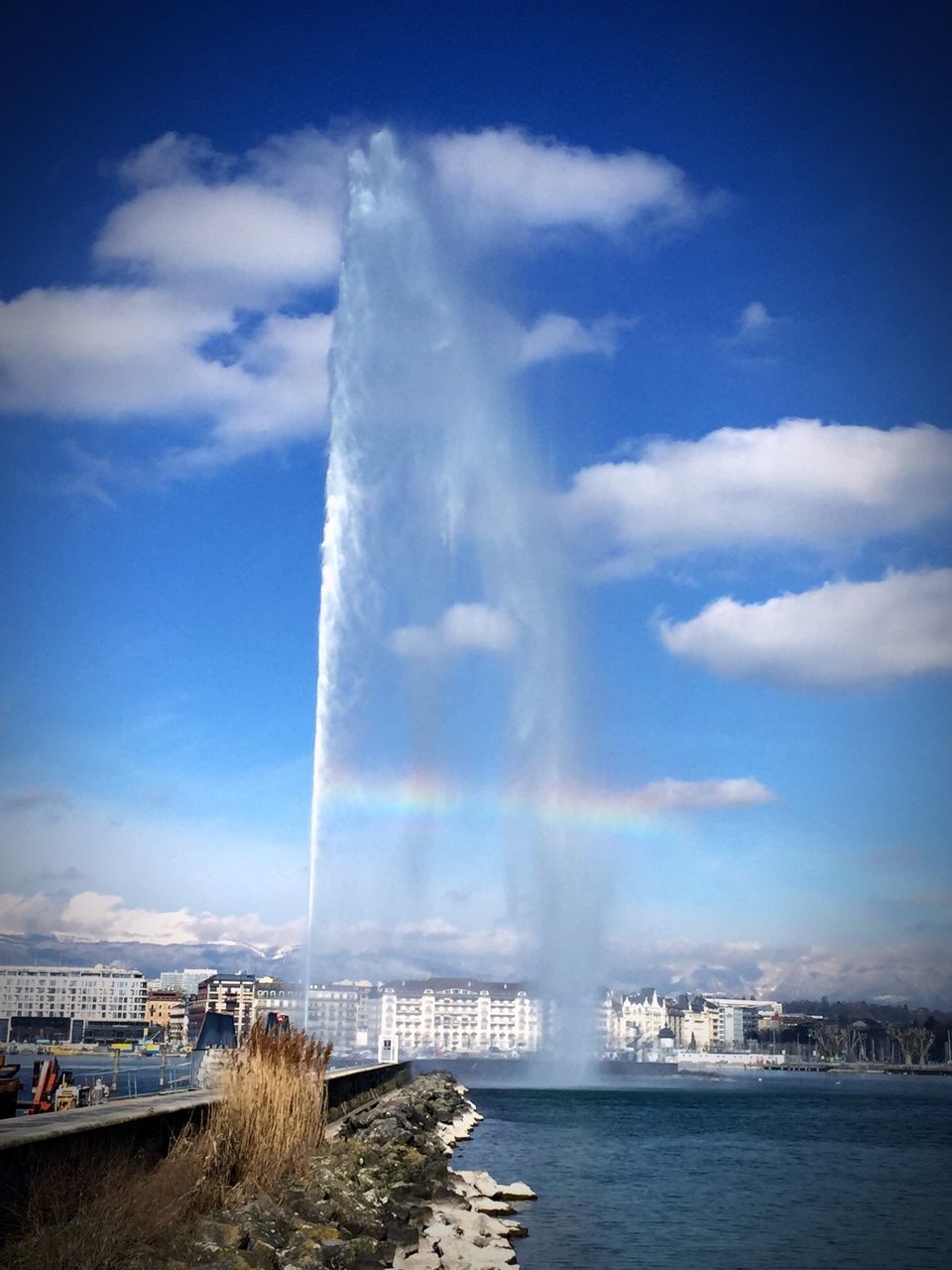 water, built structure, architecture, sky, building exterior, cloud - sky, city, waterfront, blue, river, cloud, transportation, travel destinations, famous place, travel, day, sea, cloudy, nautical vessel, outdoors