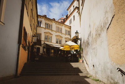 Alley amidst buildings in town