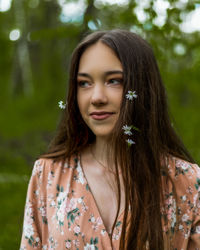 Portrait of a beautiful young woman