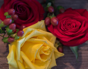 Close-up of rose bouquet