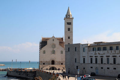 The cathedral of san nicola pellegrino,  and palazzo torres, the headquarters of the court