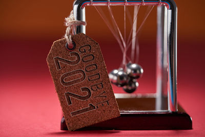 Close-up of key ring