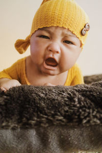 Portrait of cute baby girl