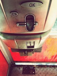 Close-up of vintage car