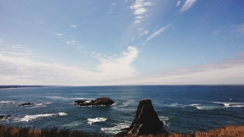 Scenic view of sea against sky