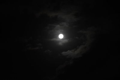 Low angle view of sky at night