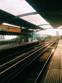 Railroad station platform