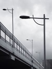 Low angle view of bridge against sky