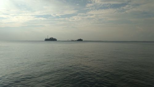 Scenic view of sea against sky