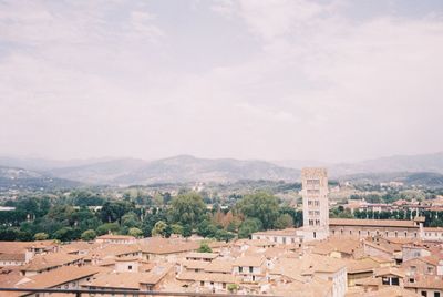 View of townscape against sky