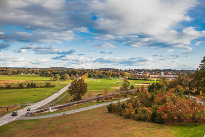 Scenic view of landscape against sky