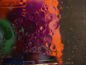 Close-up of bubbles