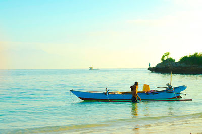 Scenic view of sea against sky