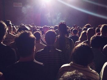 Group of people at concert