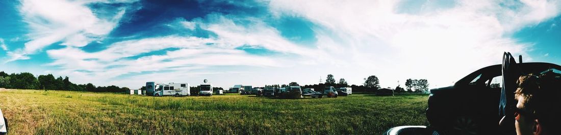 Panoramic view of landscape against sky