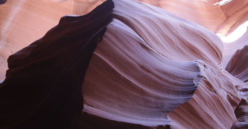 Low angle view of rock formation