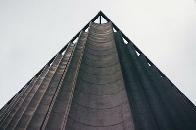 Low angle view of modern building against sky