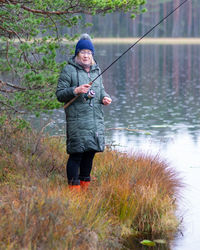 fisherwoman on