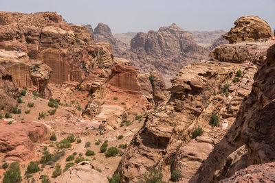 View of rock formations