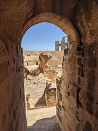 View of old ruins