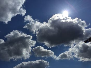 Low angle view of cloudy sky