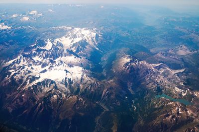 Scenic view of mountain range