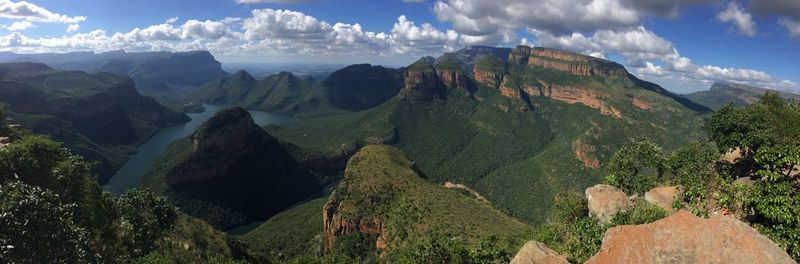 Panoramic view of landscape against sky