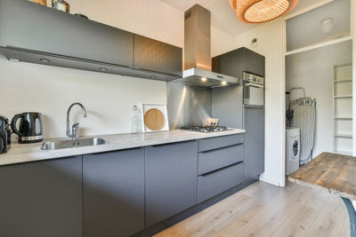 View of kitchen counter in apartment