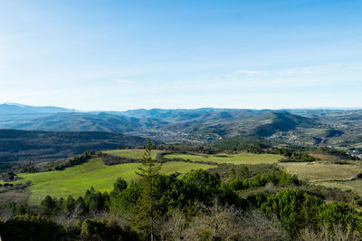 Scenic view of landscape against sky