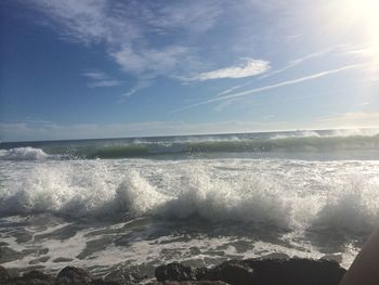 Scenic view of sea against sky