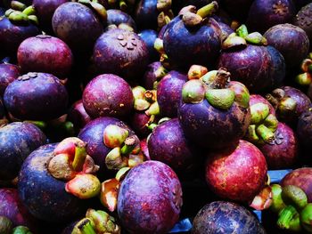 Mangosteen in basket for salling