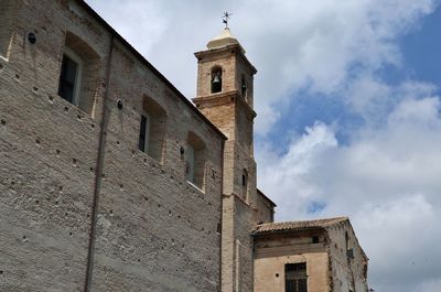 Low angle view of historic building against sky