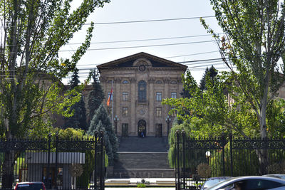 View of road passing through city