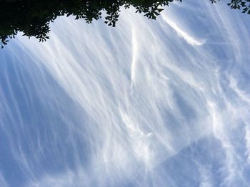 Low angle view of blue sky