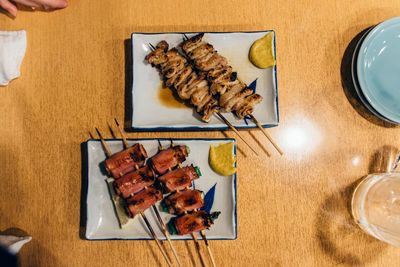 Close-up of served food