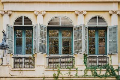 Full frame shot of old building