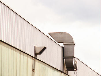 Low angle view of roof against sky